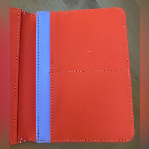 PENCIL & PAPER CO. for ANTHROPOLOGIE Howdy Passport Cover Green Ivory Orange - Picture 6 of 6